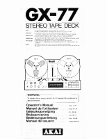Akai GX-77-Owners-Manual